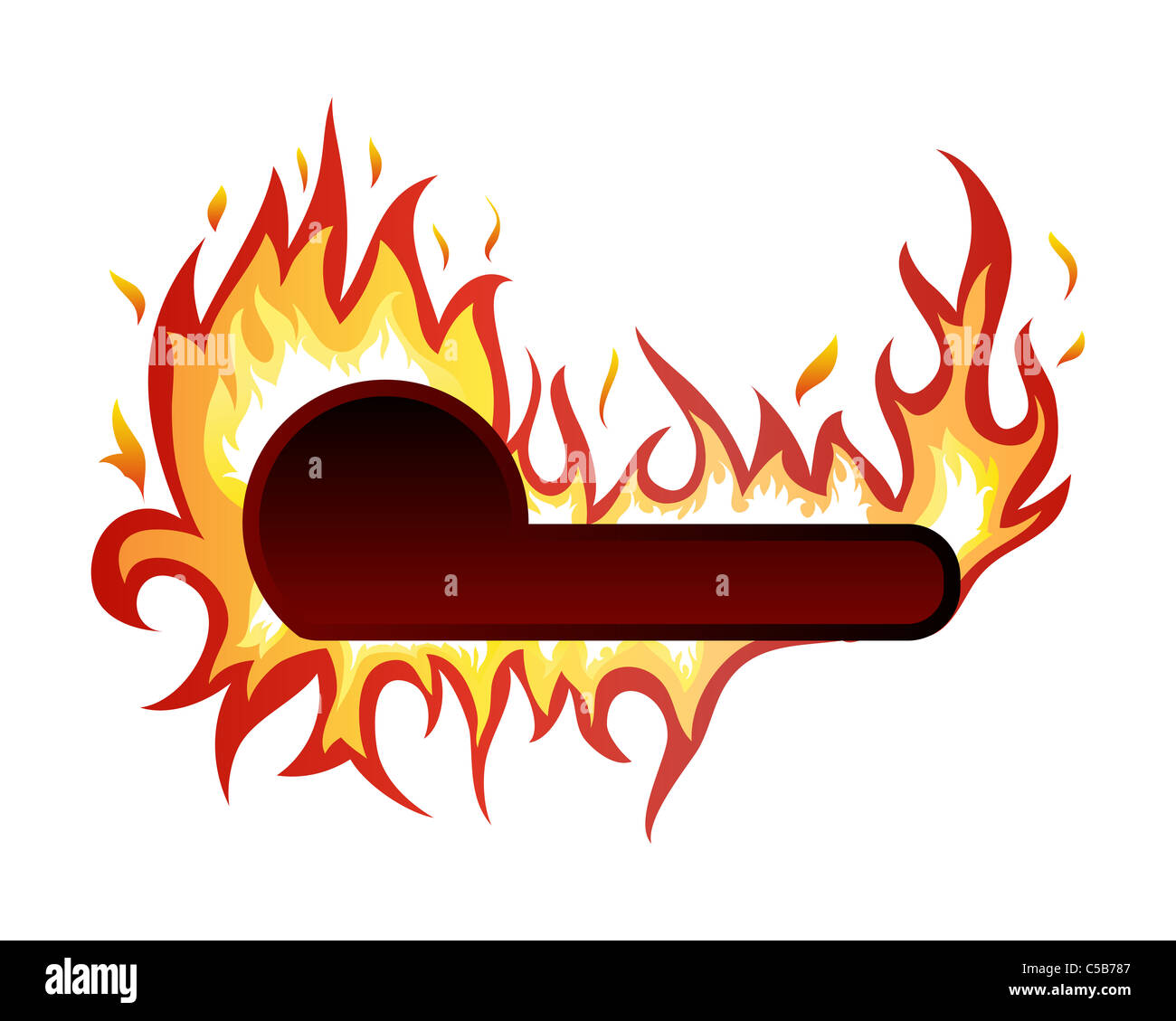 Inferno fire vector background pour l'utilisation de conception Banque D'Images
