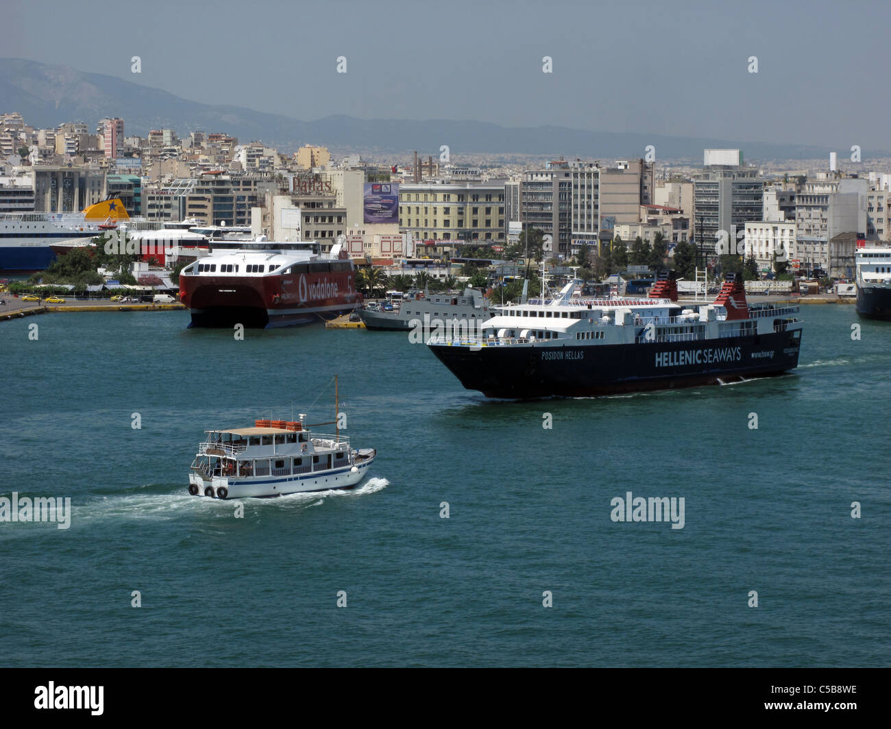Port d'Athènes Piraeus Grèce Banque D'Images