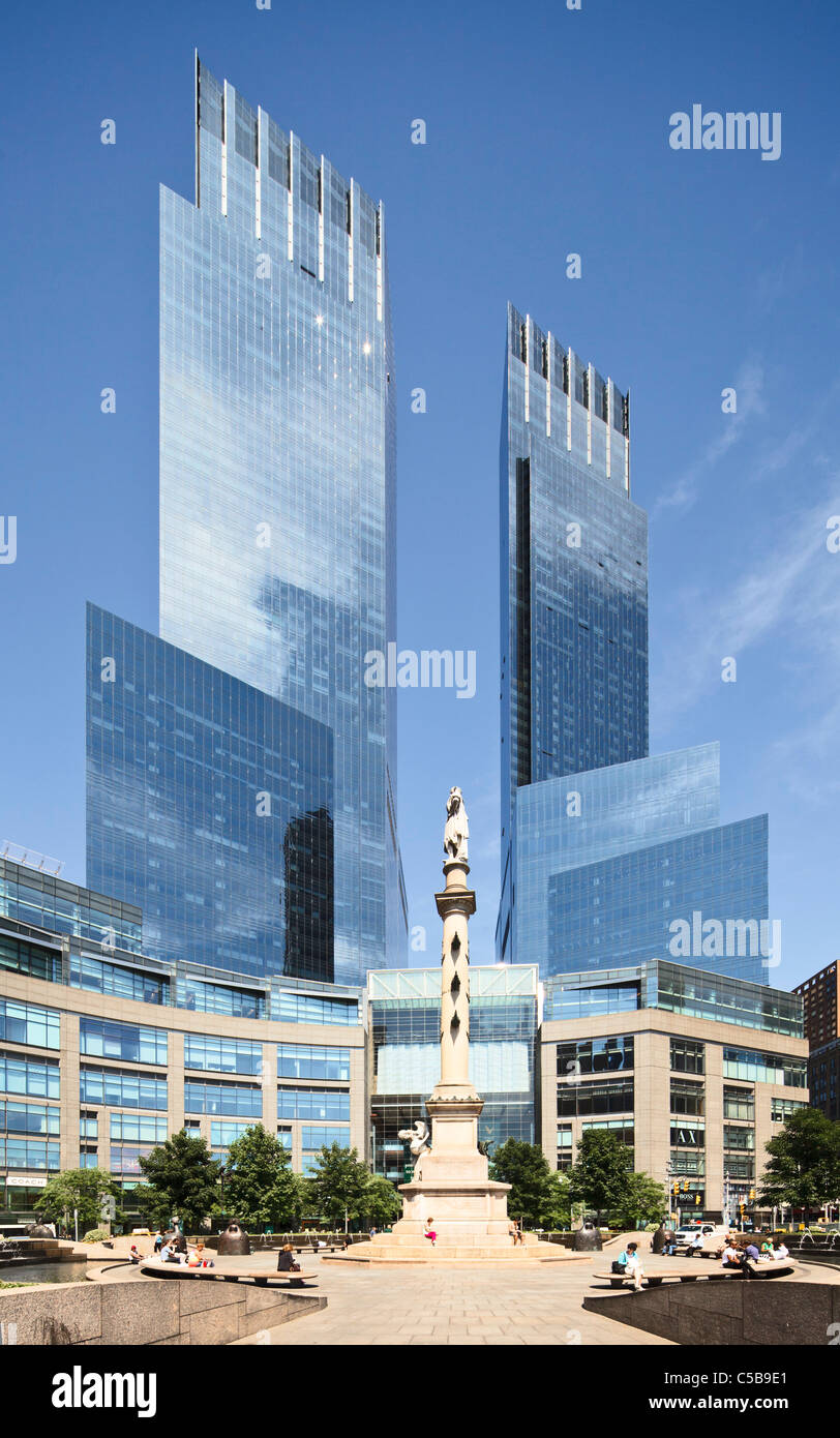 Time Warner Center, Columbus Circle, New York Banque D'Images