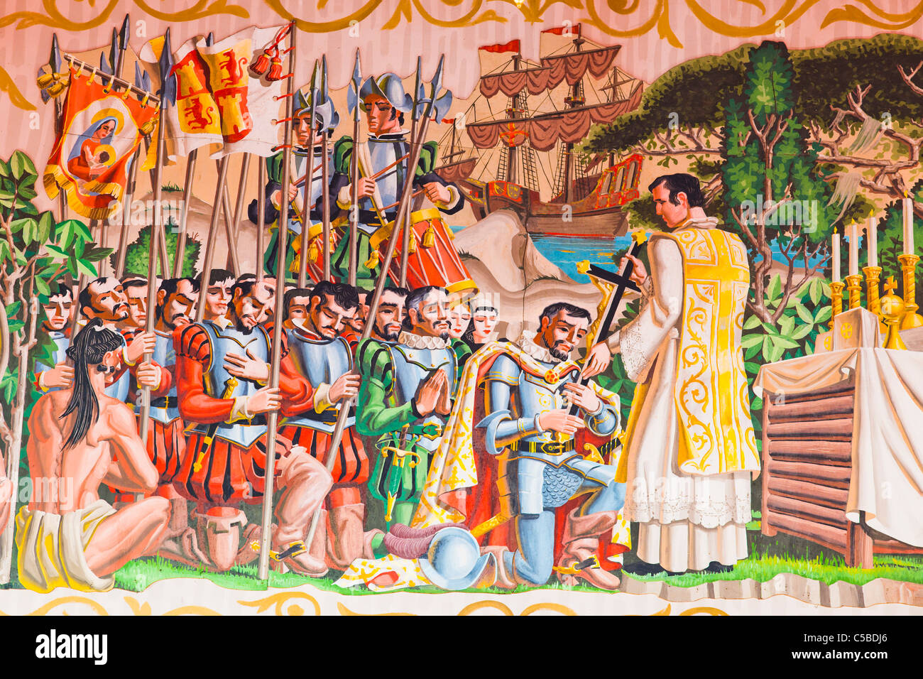 Basilique Cathédrale de Saint Augustine, Floride Banque D'Images