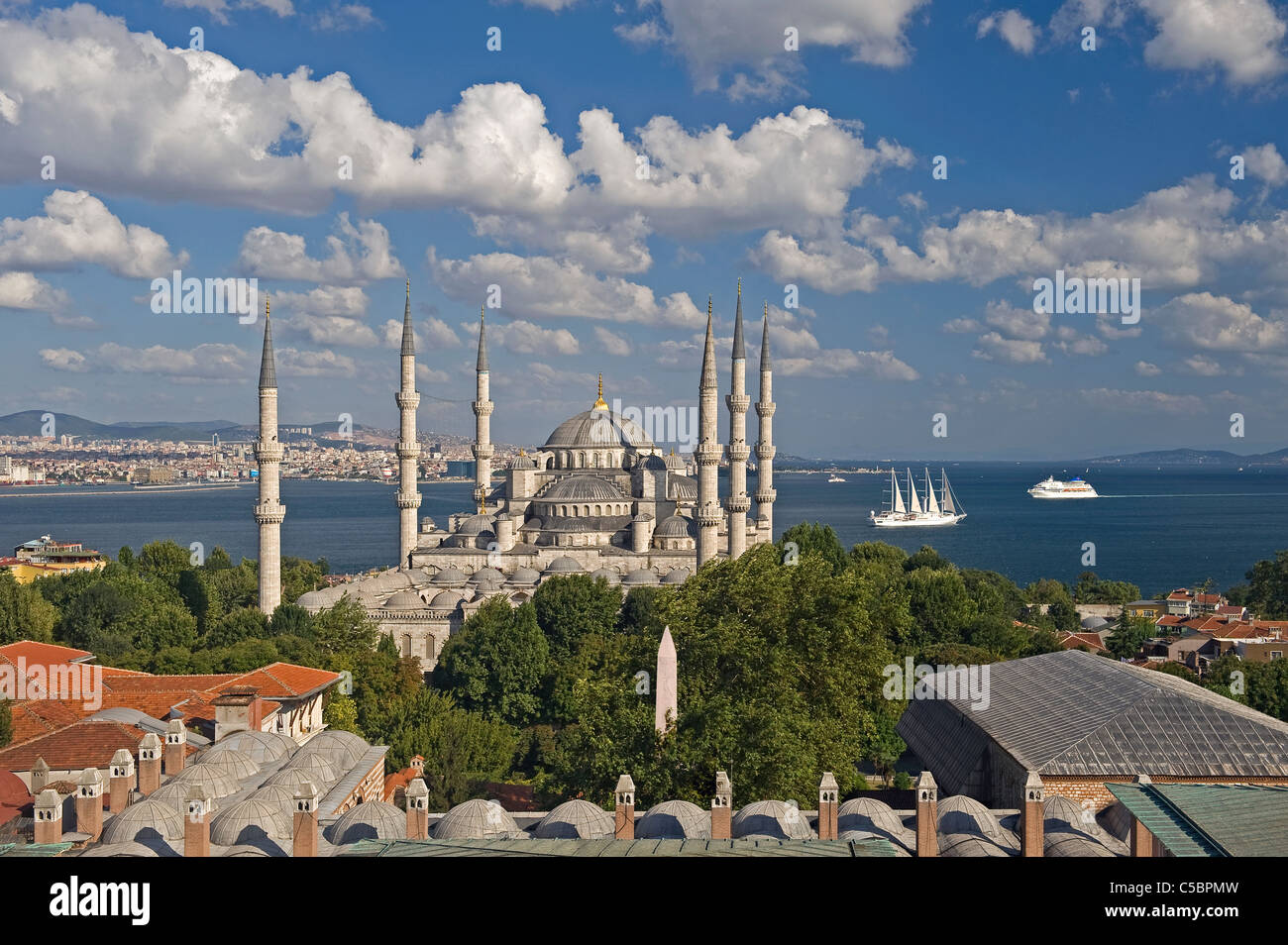 Mosquée Bleue Istanbul Turquie Banque D'Images