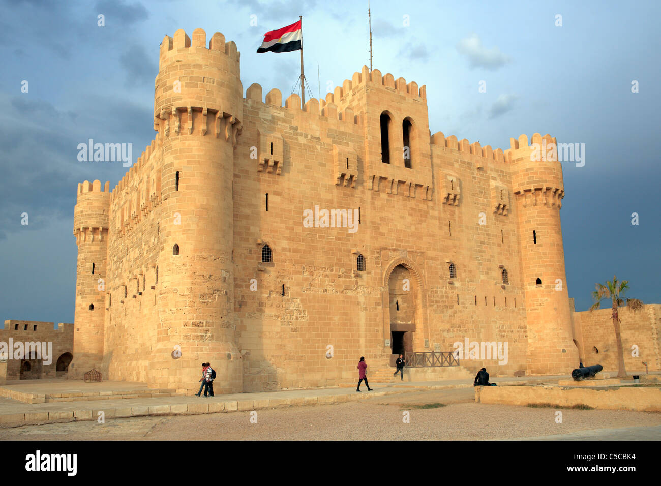 Citadelle de Qaitbay, Alexandria, Egypte Banque D'Images