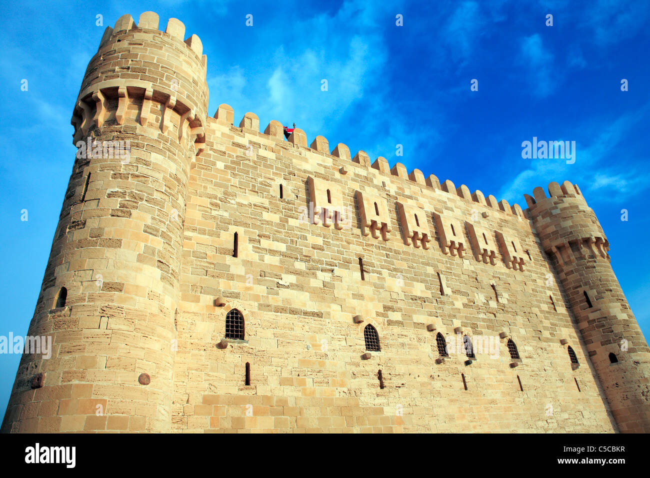 Citadelle de Qaitbay, Alexandria, Egypte Banque D'Images