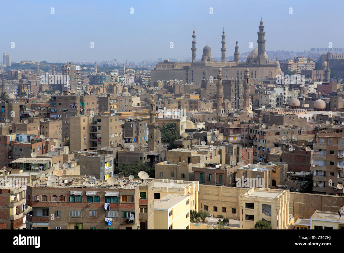 Sultan Hassan et Al Rifai mosquée, Le Caire, Egypte Banque D'Images