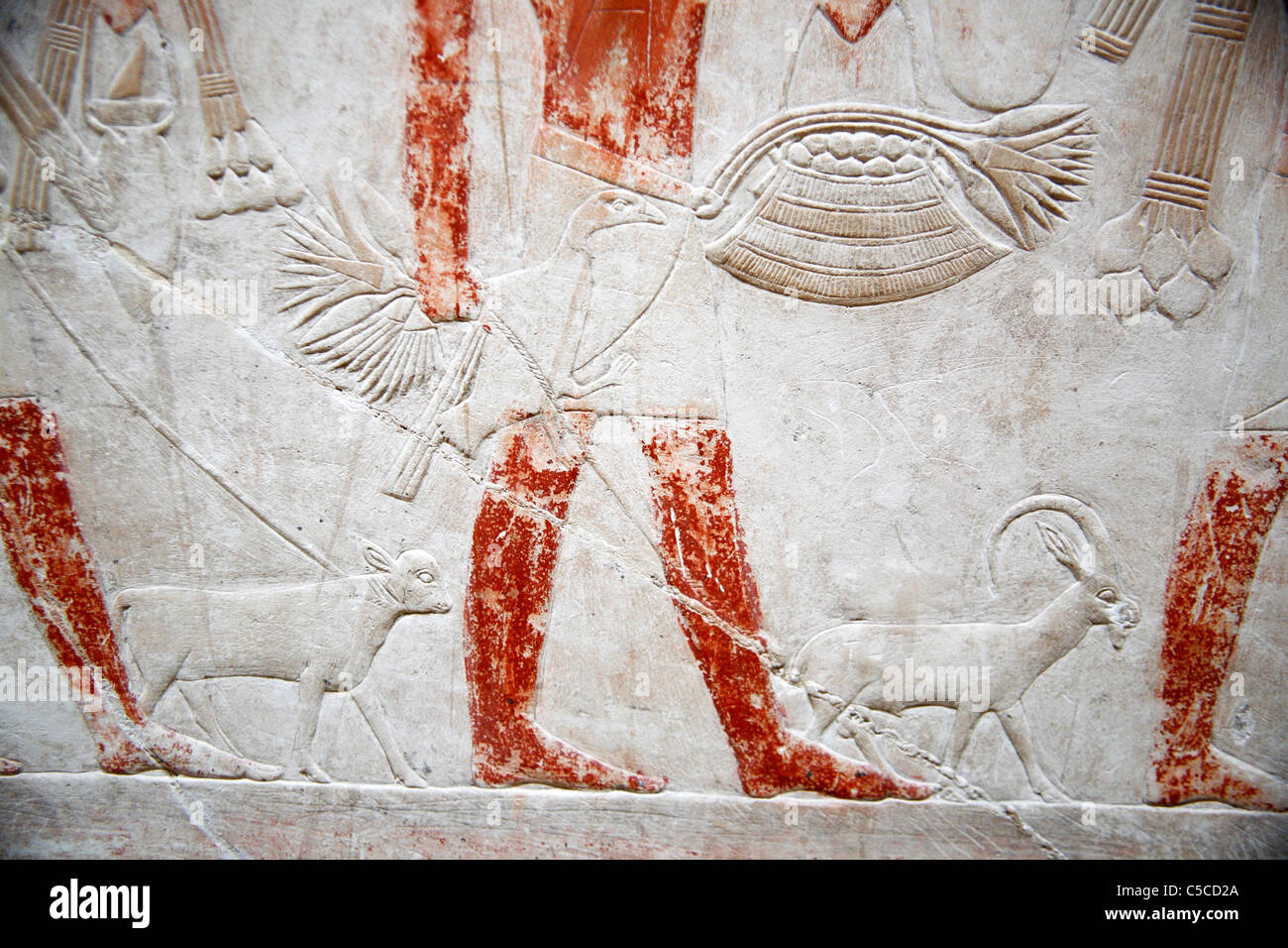 Mastaba de Kagemni, Secours (ch. 2300 BC), Saqqara, Egypte Banque D'Images