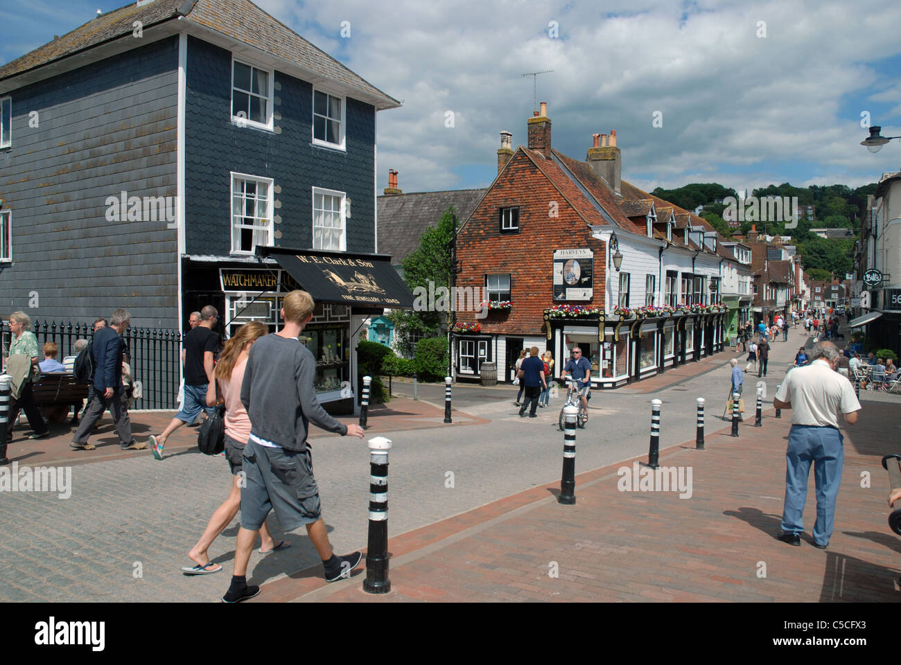 High Street, Lewes, East Sussex, GB. Banque D'Images