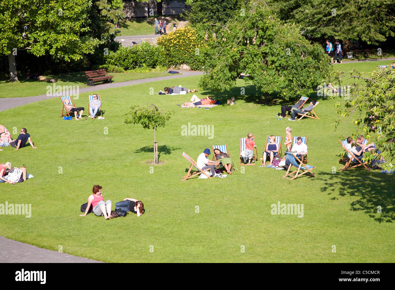 Jardins Parade, Bath, Angleterre Banque D'Images