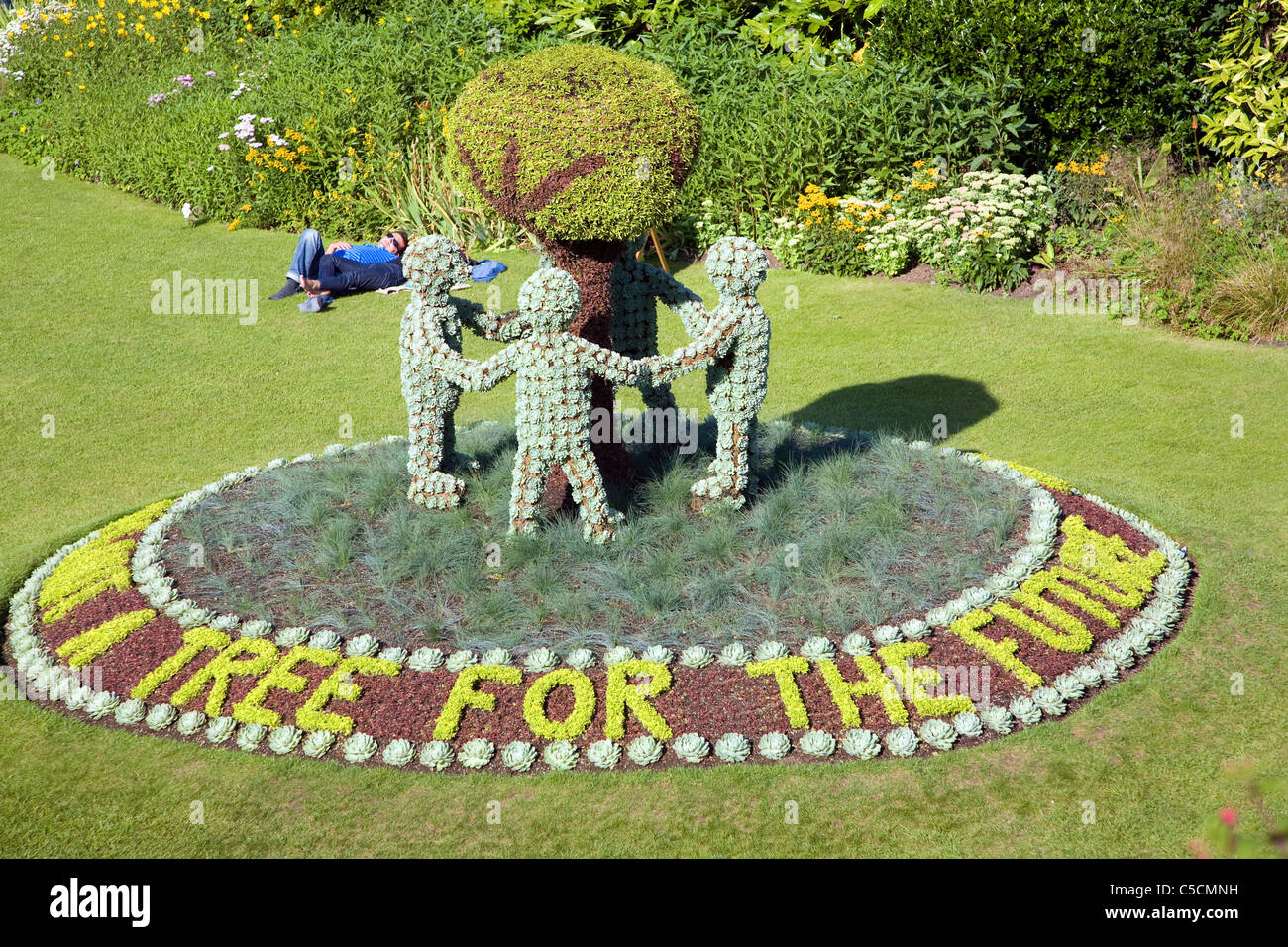 Jardins Parade, Bath, Angleterre Banque D'Images