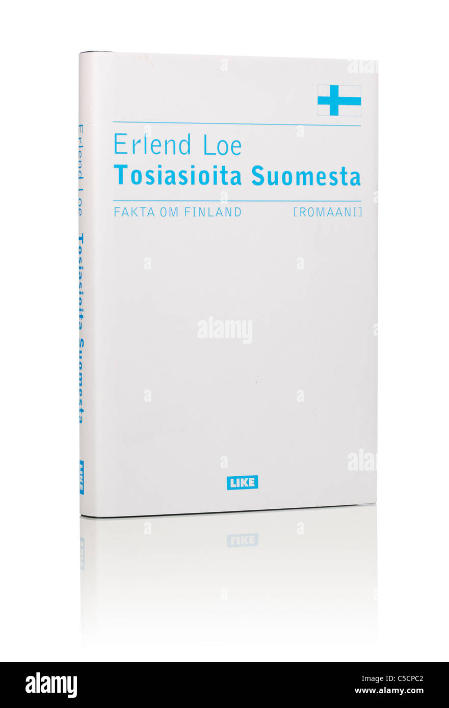 Erlend Loe's roman 'Fakta ohm Finlande'. Ici dans l'édition de 2002 finlandais. Banque D'Images
