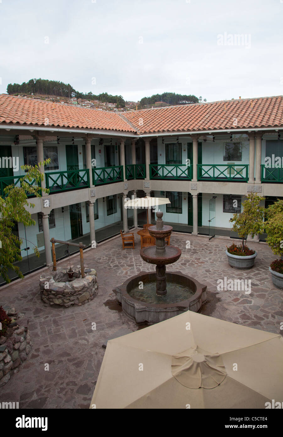 Intérieur de l'hôtel Casa Andina Private Collection Hotel in Cusco, Peru Banque D'Images