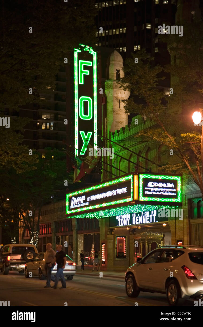 Le Fox Theatre près du centre-ville d'Atlanta, Georgia, USA Banque D'Images