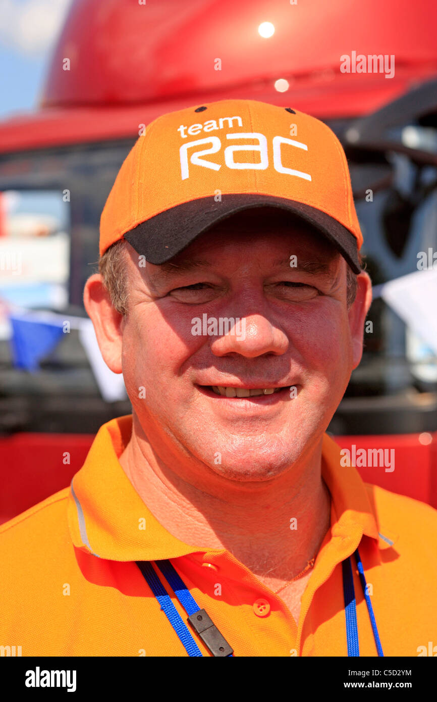 Ventilation RAC vendeur couvercle à un truck show annuel de vente d'assurance véhicule Banque D'Images