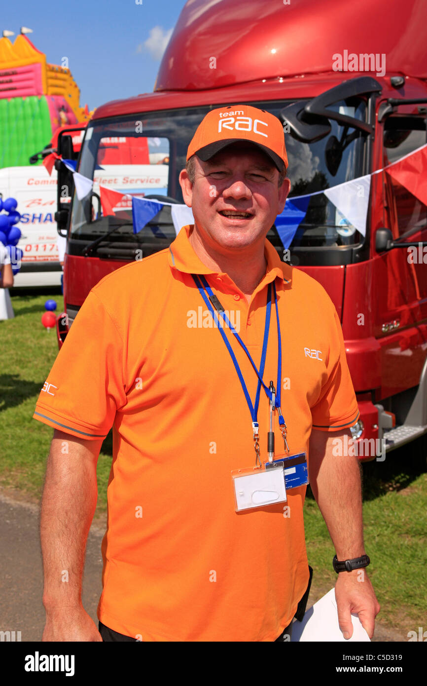 Ventilation RAC vendeur couvercle à un truck show annuel de vente d'assurance véhicule Banque D'Images