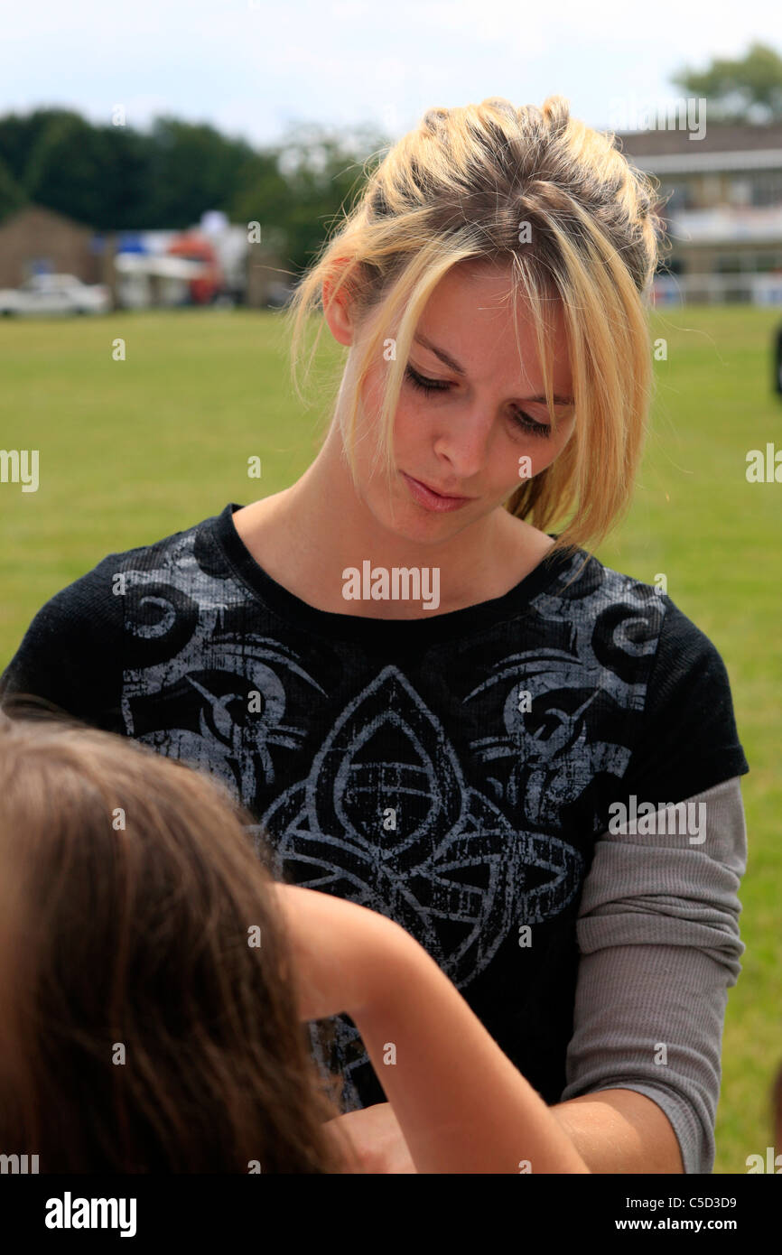 Lisa Kelly de Ice Road Truckers TV Show fame Photo Stock - Alamy