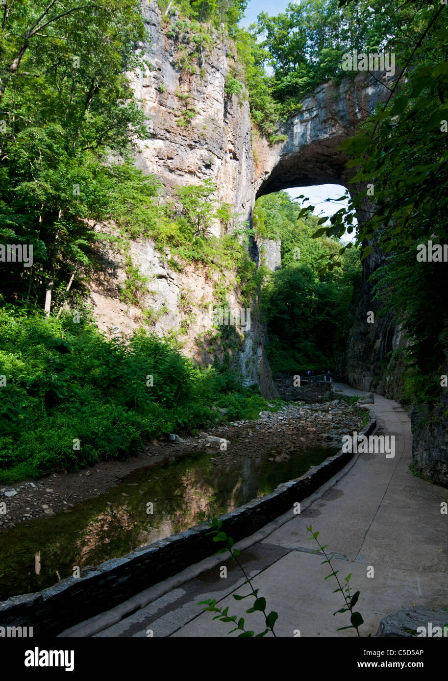 Pont naturel, Virginia Banque D'Images