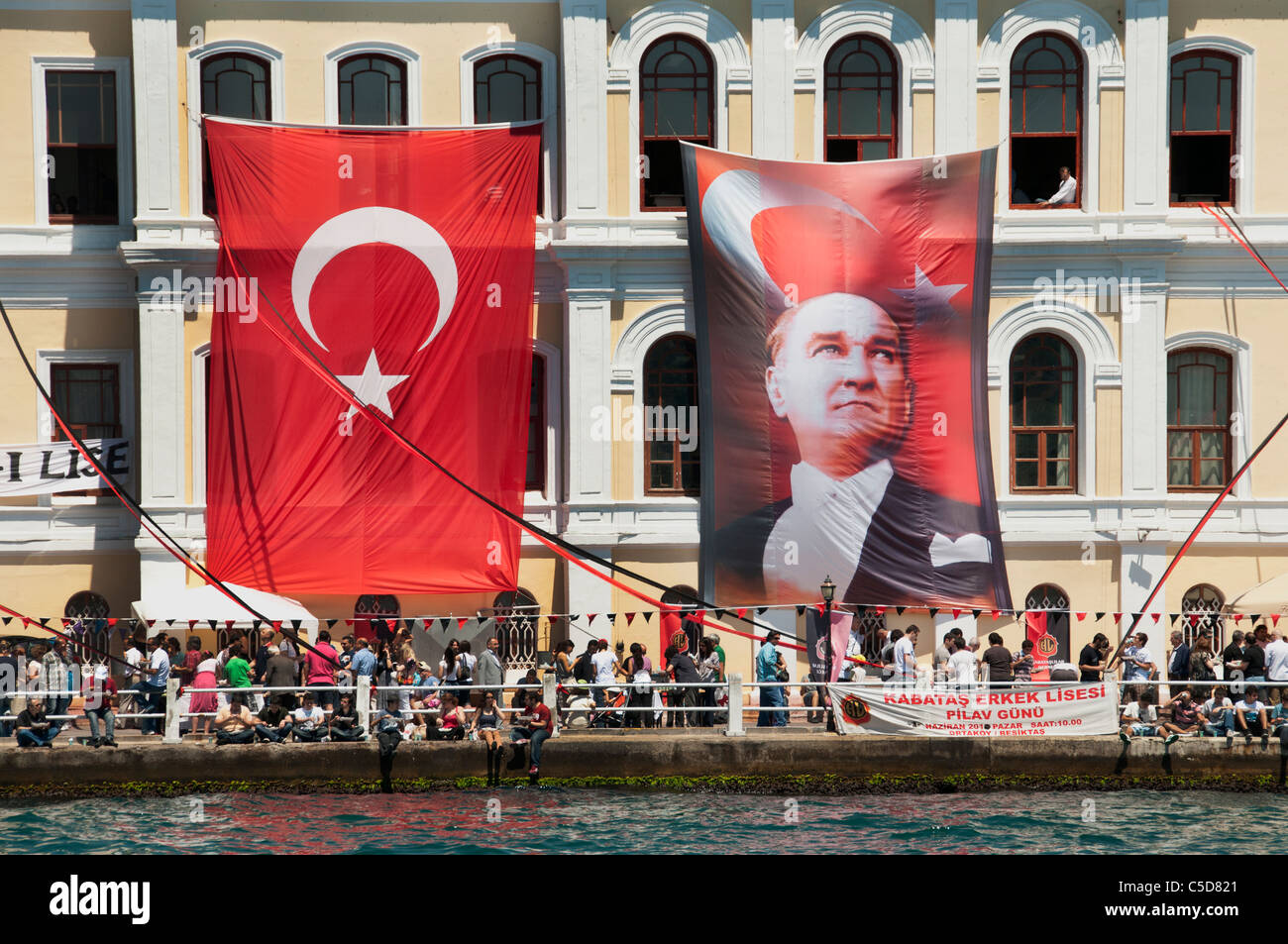 Istanbul Turquie sondages politique politicienne Mustafa Kemal Atatürk en Turquie Banque D'Images