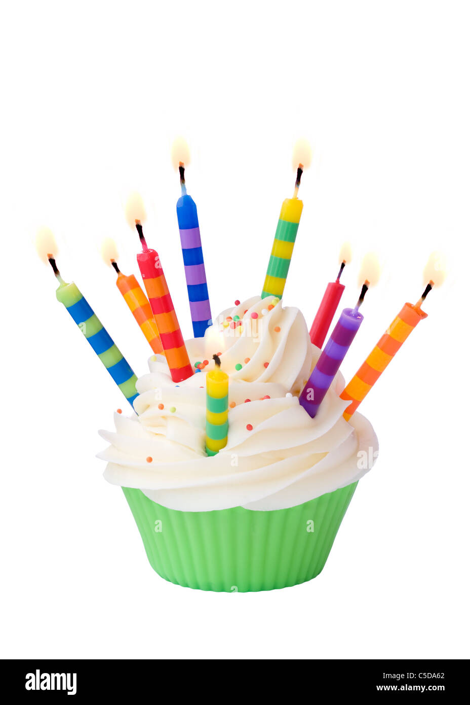 Birthday cupcake Banque D'Images