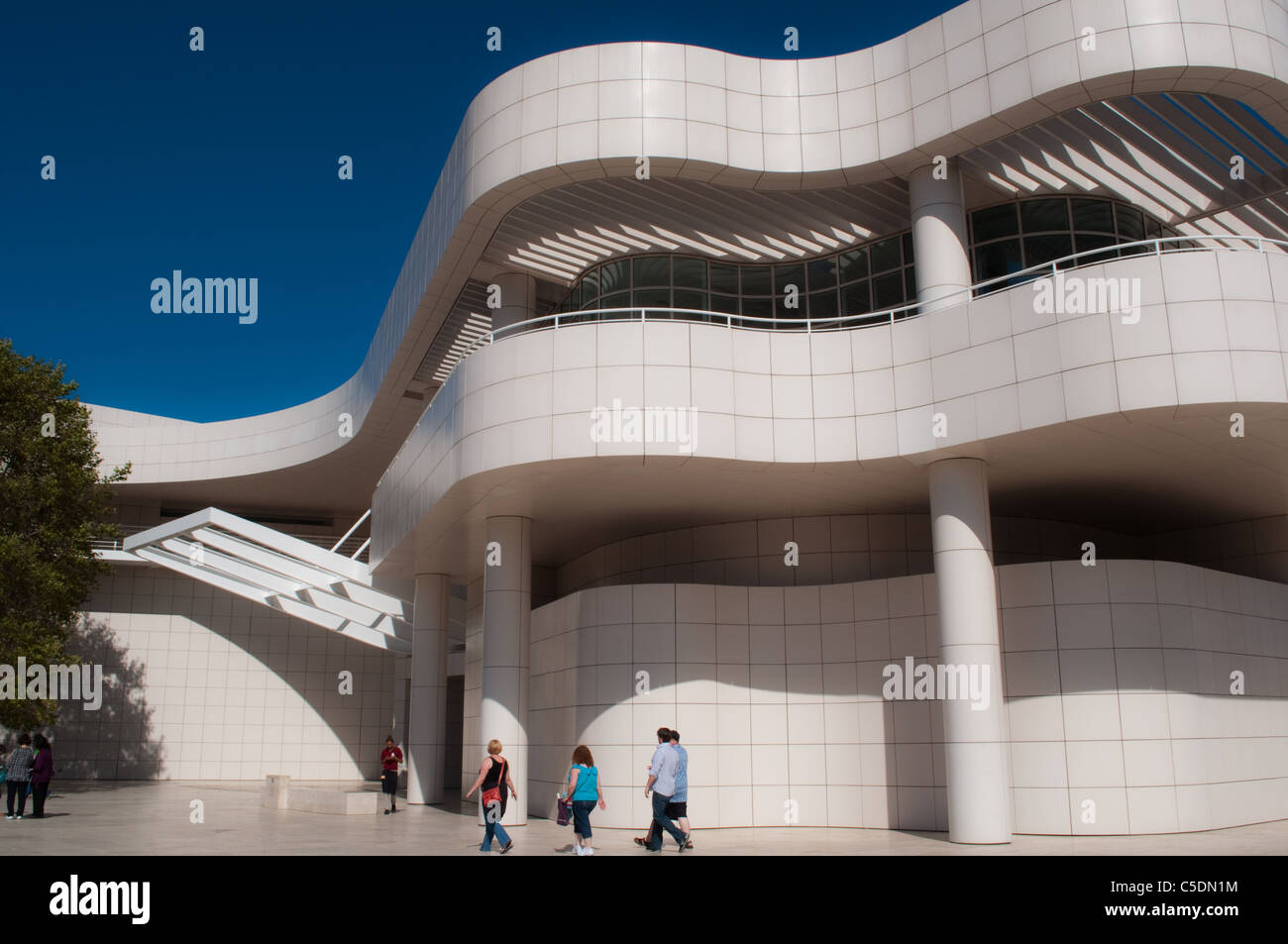 Getty Center Entrée principale Banque D'Images