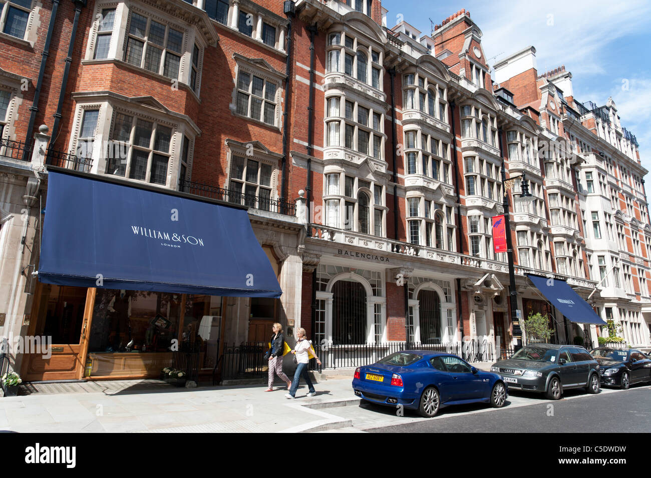 Mount Street à Mayfair, Londres, UK Banque D'Images
