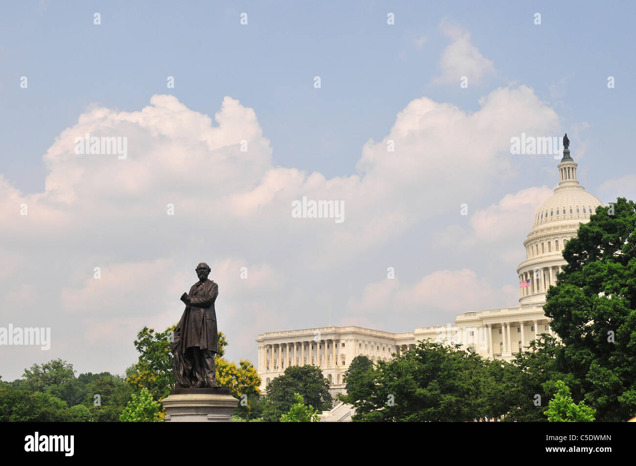 Le United States Capitol le lieu de réunion du Congrès des États-Unis Banque D'Images