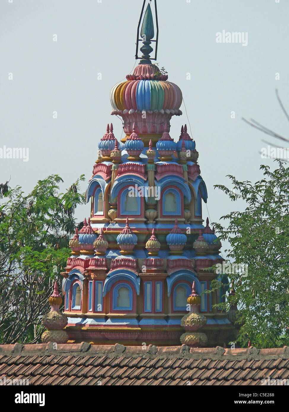 Temple de Seigneur Mahadeva, Parvati, Pune, Maharashtra, Inde Banque D'Images