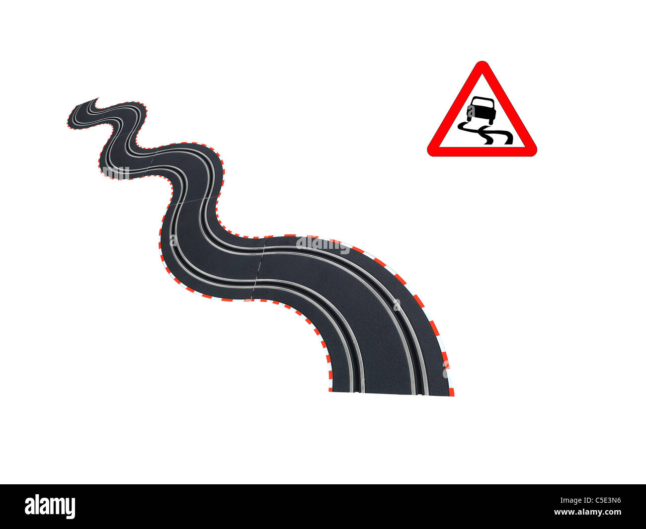 Une image de jouet voiture slot racing Banque D'Images