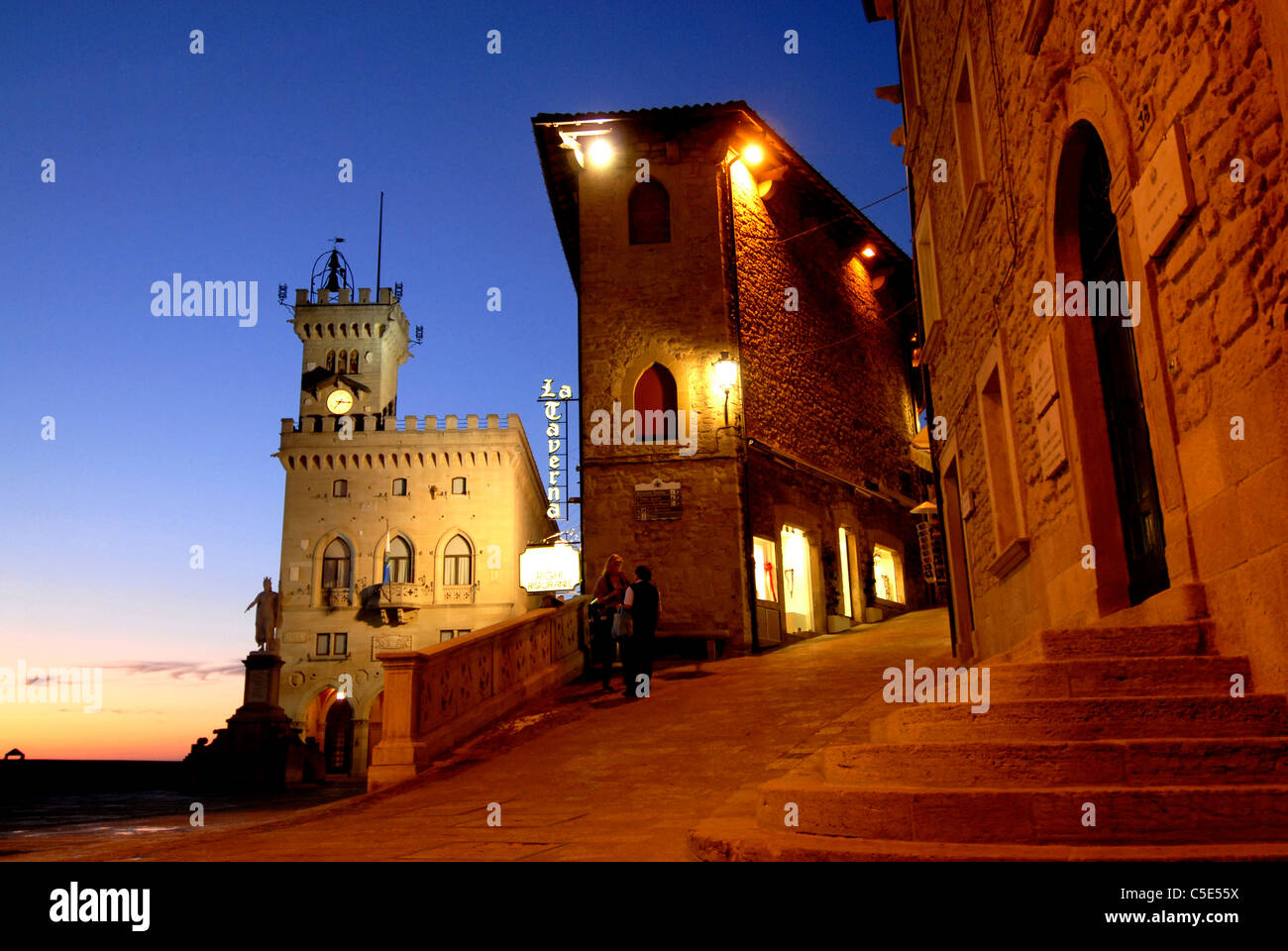 Palazzuo di Capitani, Ville San Marino, République de Saint-Marin Banque D'Images