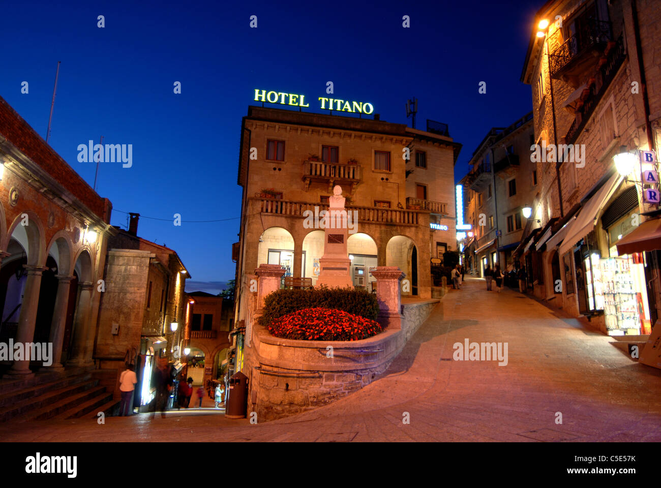 Vieille ville de Saint-Marin, République de Saint-Marin, Banque D'Images