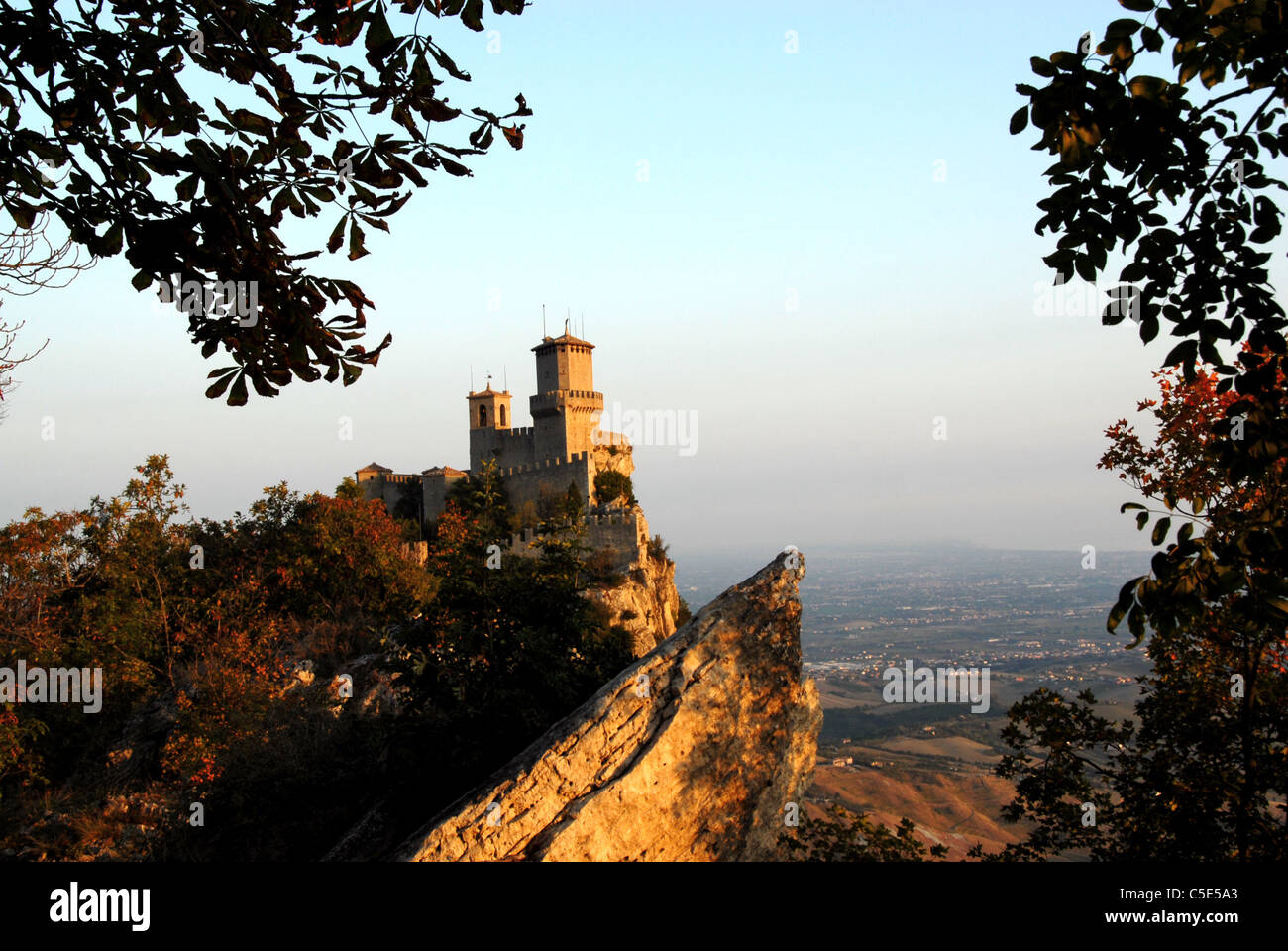 Château Cesta Saint-marin République Banque D'Images