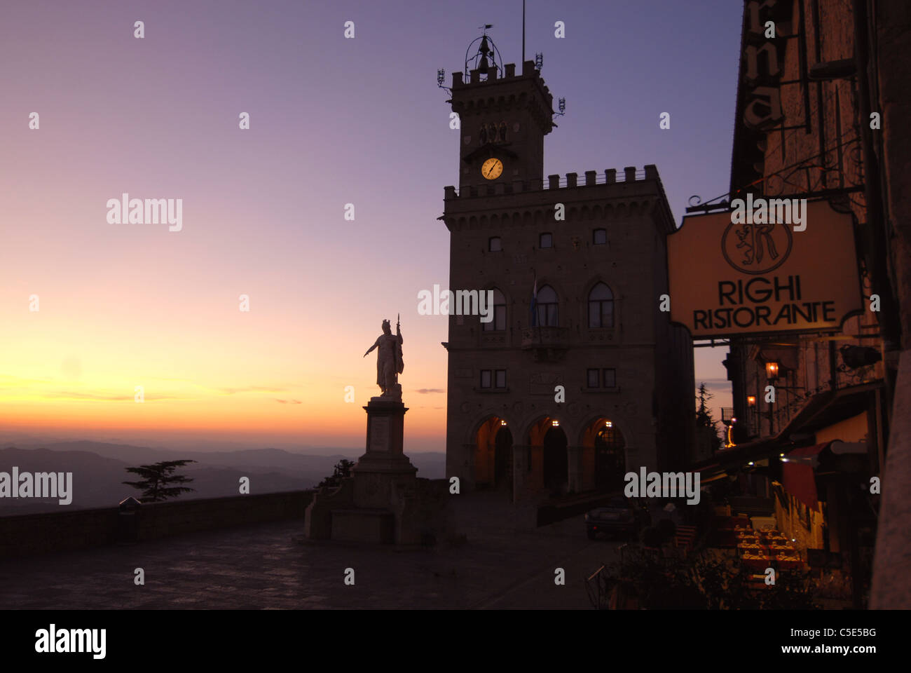 Palazzo di Capitano, ville Saint-Marin, République de Saint-Marin Banque D'Images