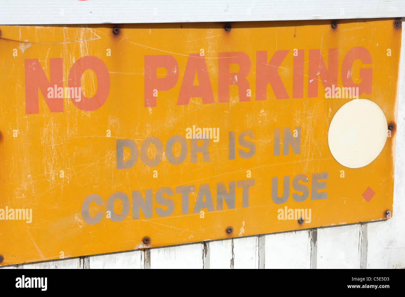 No Parking Sign, West Bay, Dorset, UK. Banque D'Images