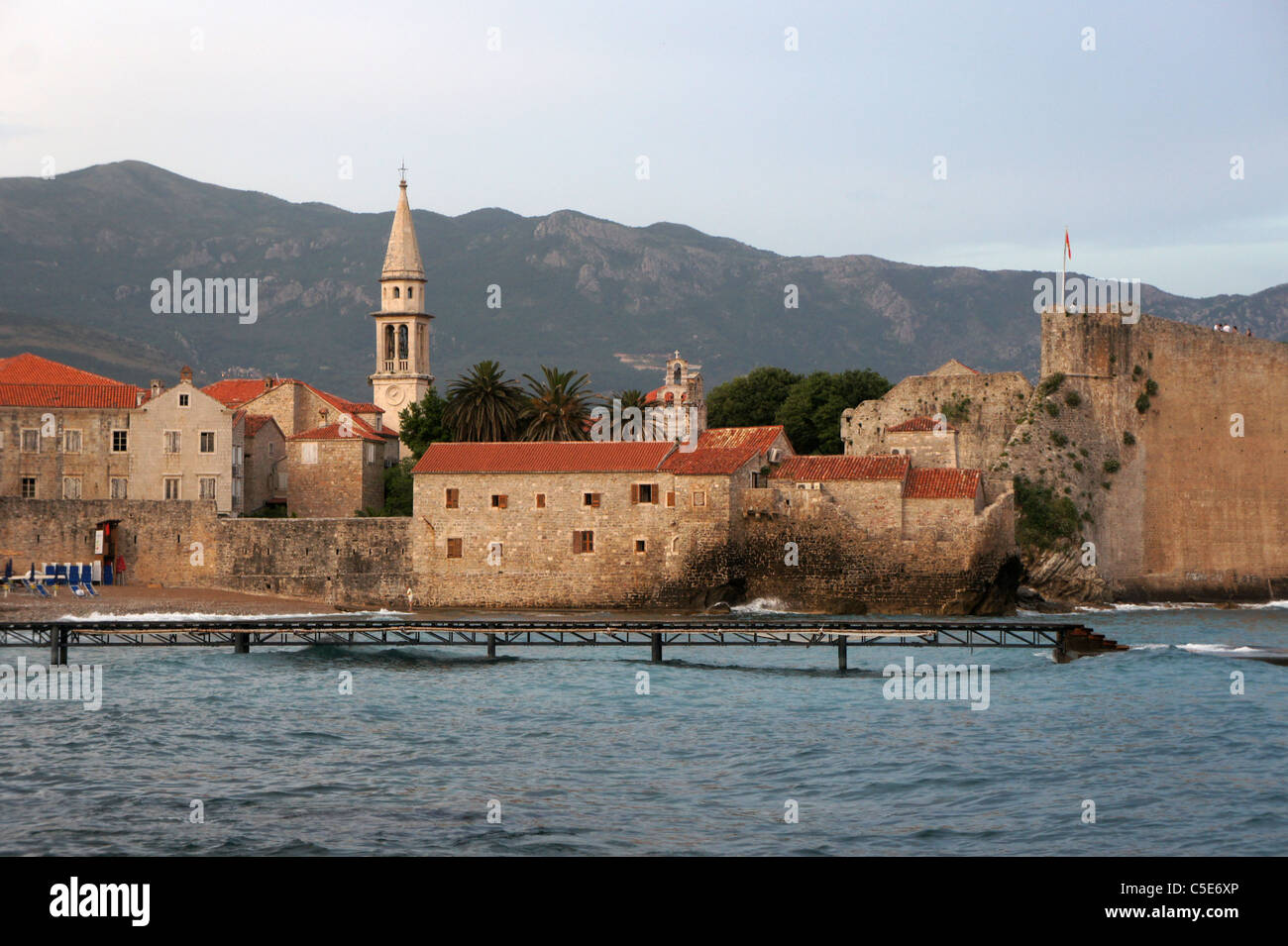 Vieille ville historique, la vieille ville de Budva Budva, Monténégro, Crna Gora Banque D'Images