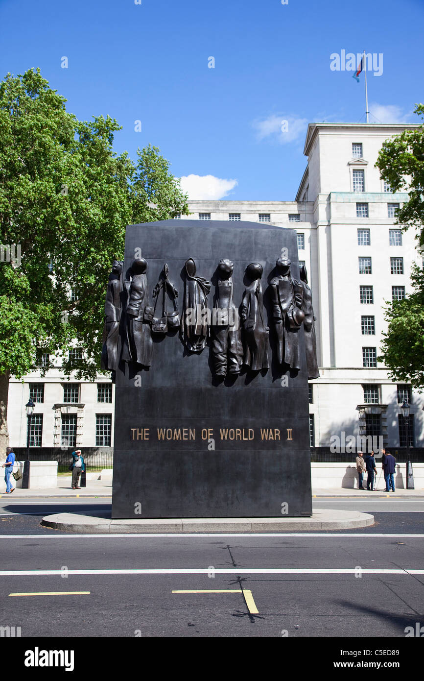 L'Angleterre, Londres, Westminster, Whitehall, Mémorial pour les femmes de la Seconde Guerre mondiale. Banque D'Images