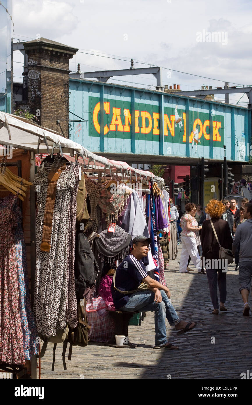 Marché de Camden Town London England UK Banque D'Images