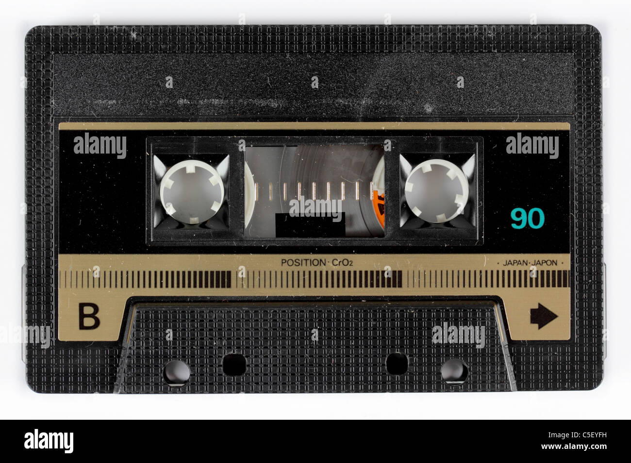 Close-up d'une cassette de musique Banque D'Images