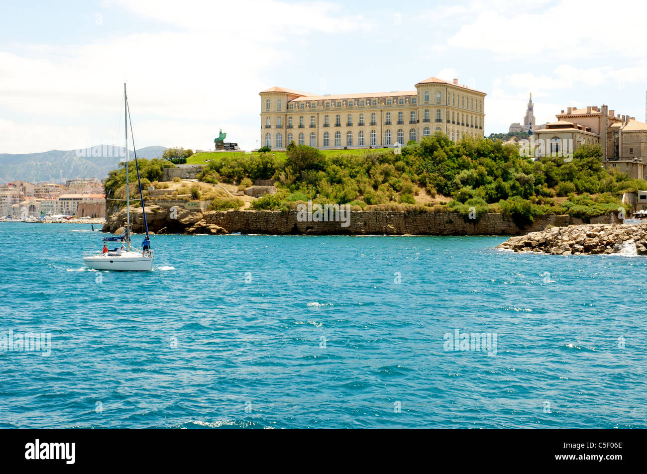 Location de quitter le Vieux Port à Marseille, France Banque D'Images