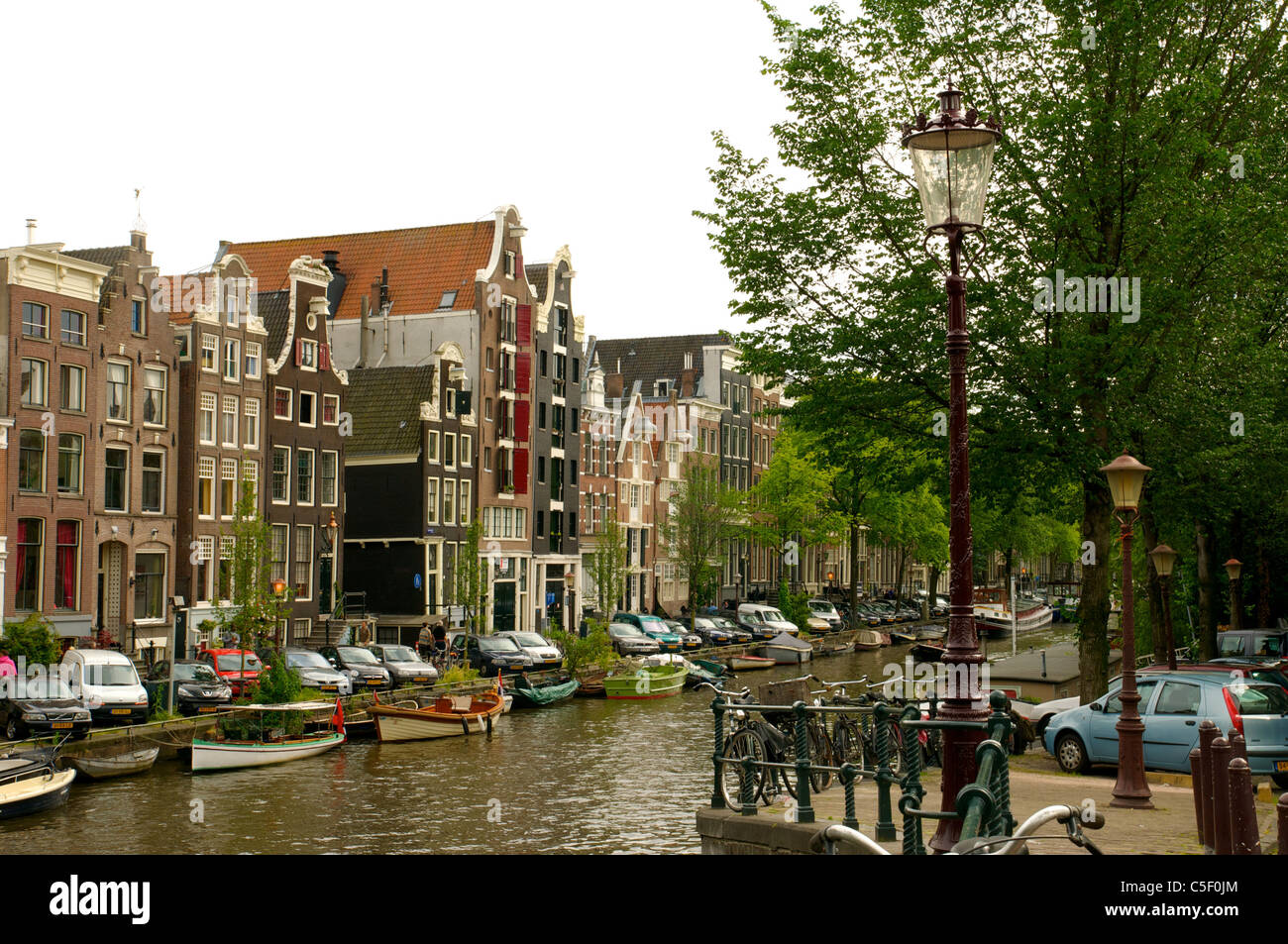 Canal d'Amsterdam. Banque D'Images