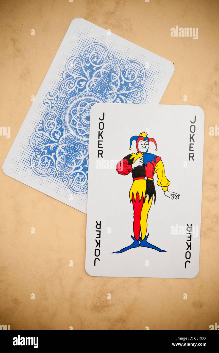 une carte joker Banque D'Images