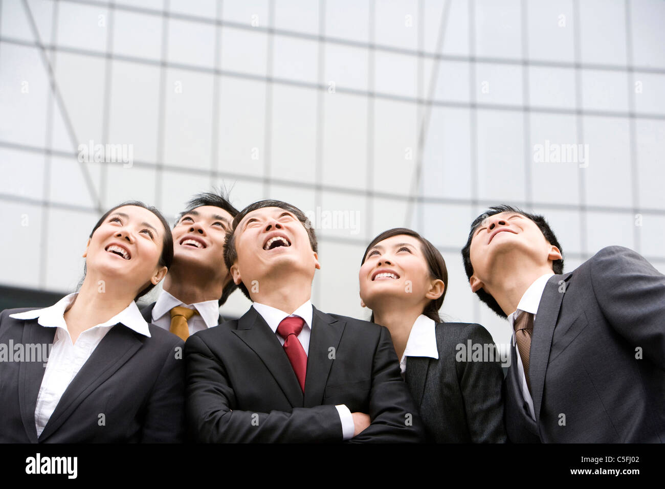 Une équipe de partenaires d'affaires Banque D'Images