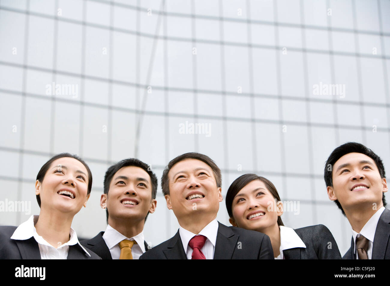 Une équipe de partenaires d'affaires Banque D'Images