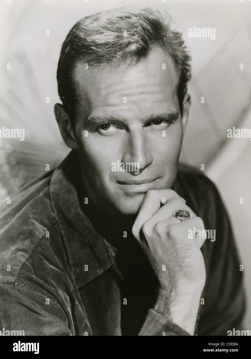 CHARLTON HESTON - acteur de cinéma américain vers 1960 Banque D'Images
