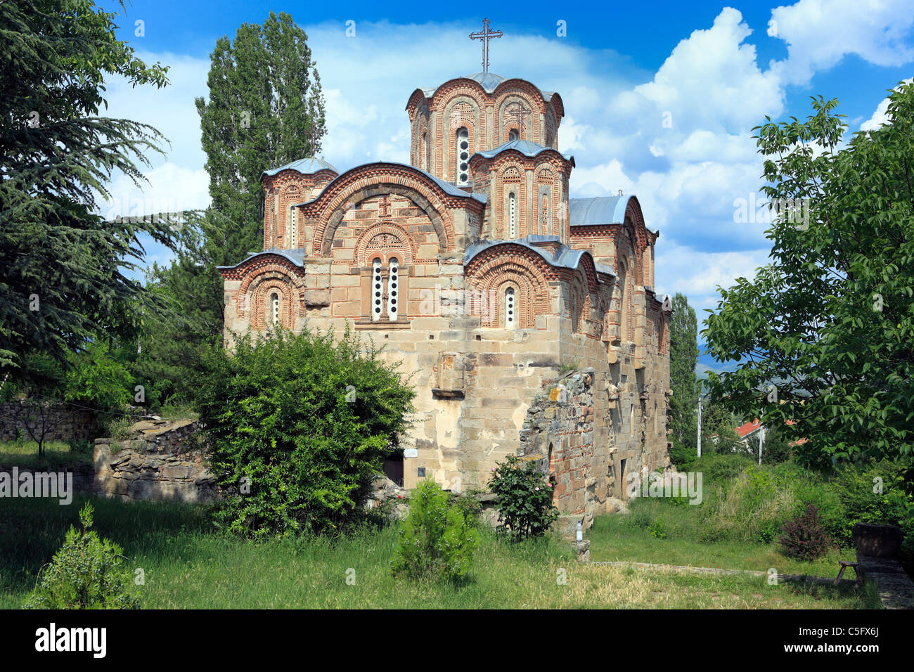 L'église Saint Georges, Staro Nagorichane près de Skopje, Macédoine Banque D'Images