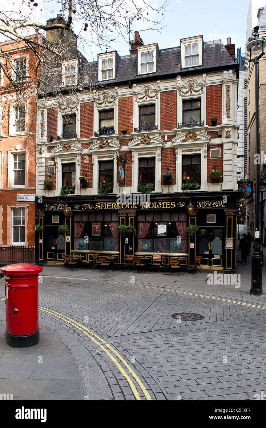 Le Sherlock Holmes pub dans Northumberland Street, Westminster, London UK Banque D'Images