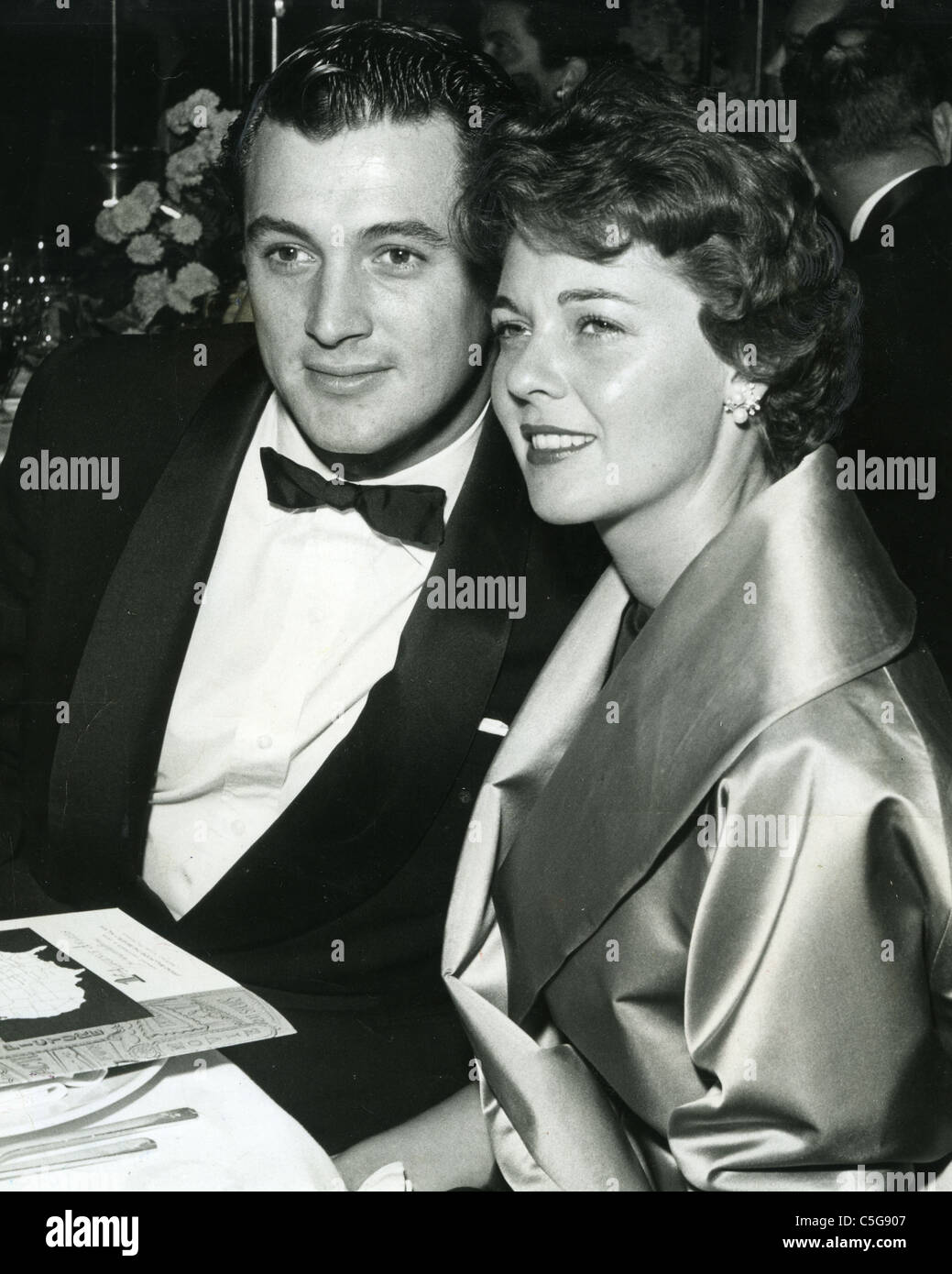 Rock hudson wife phyllis gates Banque de photographies et d’images à haute résolution Alamy