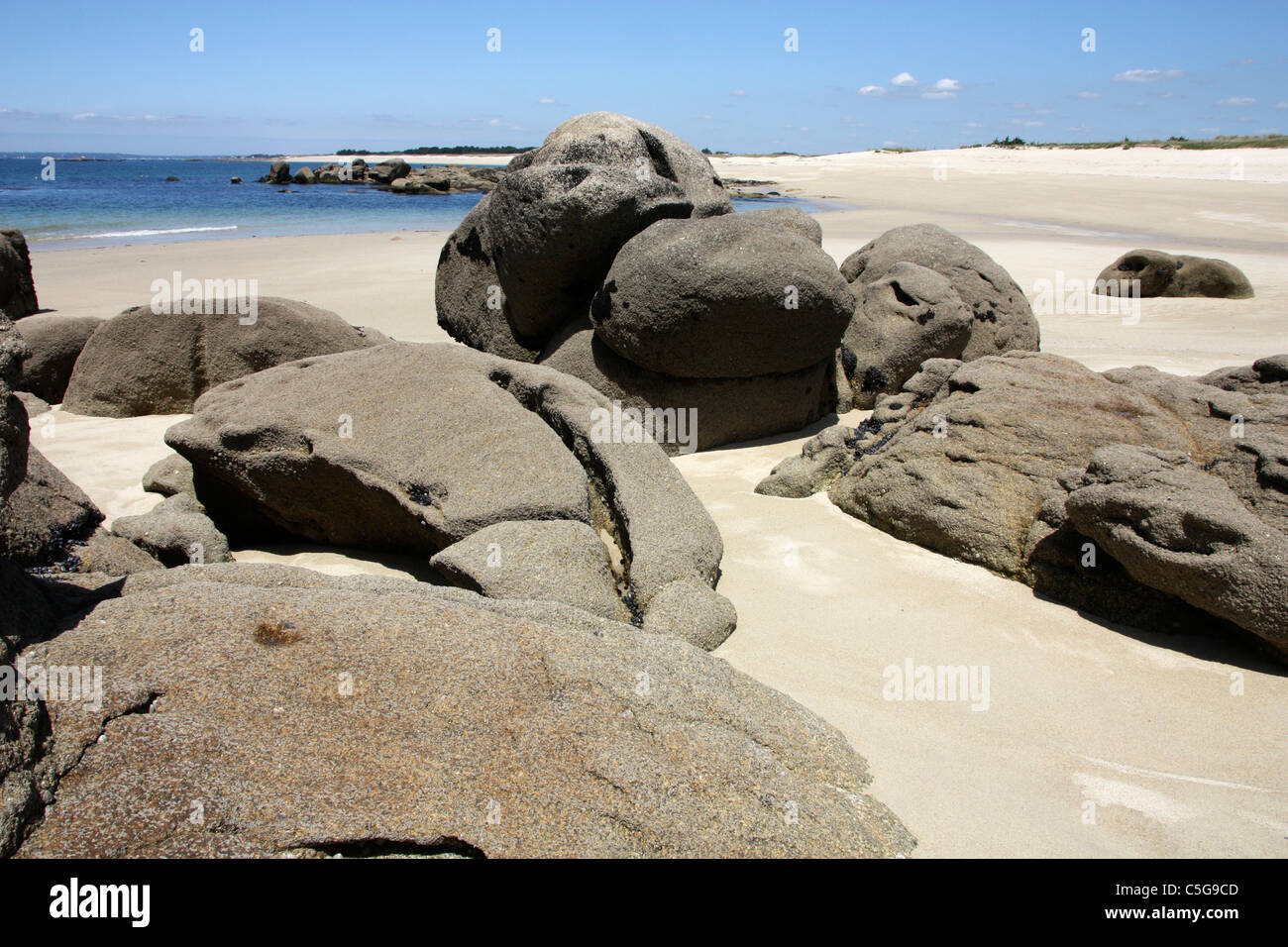 Plage de Penloc'h Bretagne France Banque D'Images