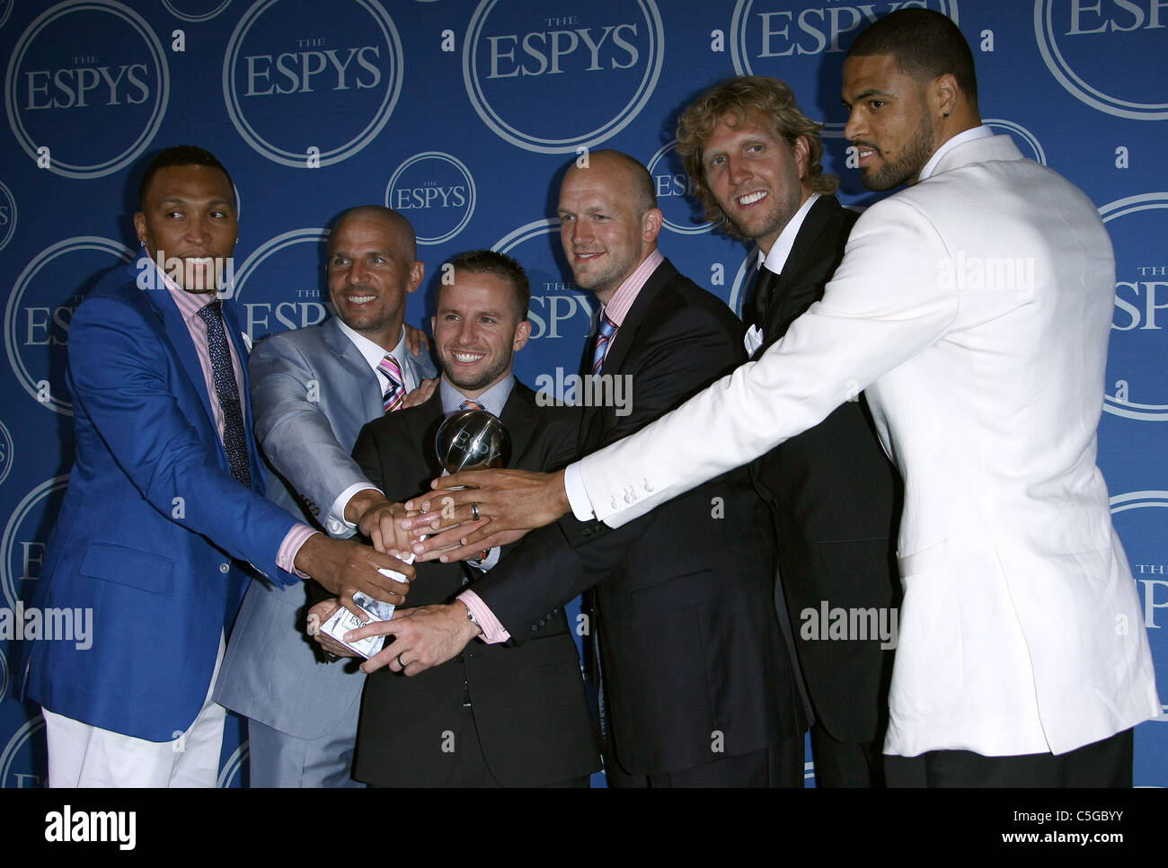 Les Dallas Mavericks ESPY awards 2011 DU CENTRE-VILLE DE PRESSE LOS ANGELES CALIFORNIA USA 13 Juillet 2011 Banque D'Images