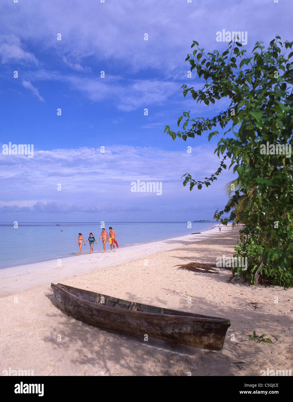 Plage de Negril, Negril, Jamaïque, la paroisse de Westmoreland, Grandes Antilles, Caraïbes Banque D'Images