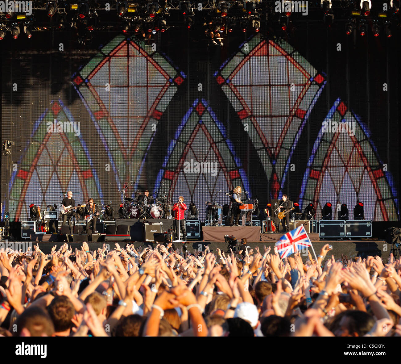 Hard Rock concert d'appel, Hyde Park, London, England, UK. Banque D'Images