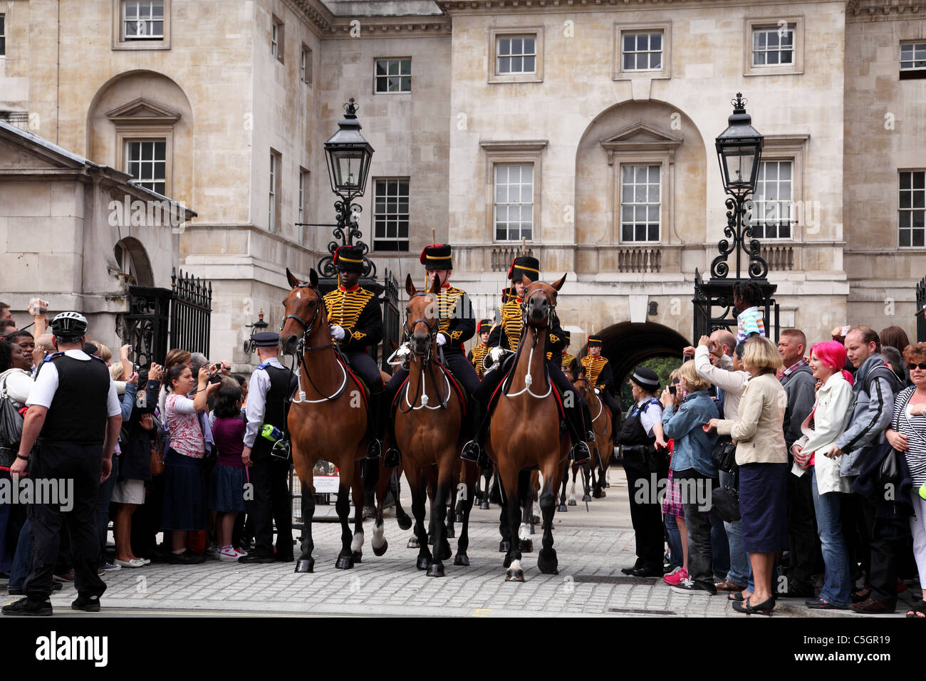 Horse Guards Parade, Whitehall, Westminster, Londres, Angleterre, Royaume-Uni Banque D'Images