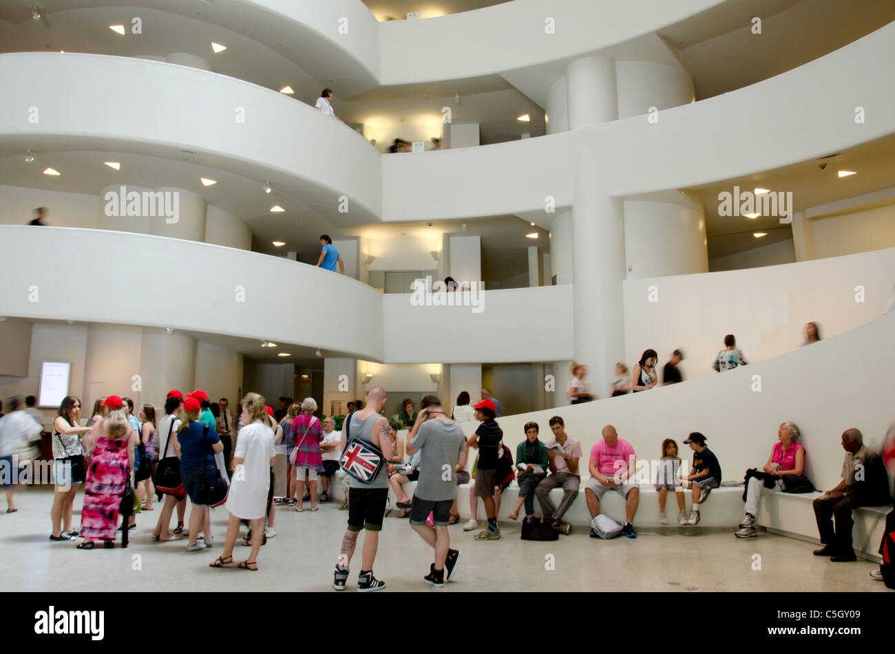 New York, New York City. Musée Guggenheim. Banque D'Images